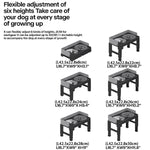 Adjustable Dog Feeder with Stainless Bowls for Better