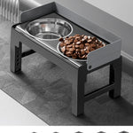 Adjustable Dog Feeder with Stainless Bowls for Better