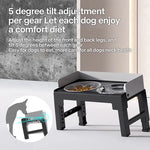 Adjustable Dog Feeder with Stainless Bowls for Better