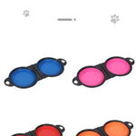 Foldable Dual Bowl for Dogs - 2-in-1 Travel Feeding Solution