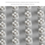 Massage Rubber Bristles Comb with Adjustable Ring Handle