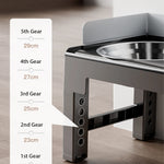 Adjustable Dog Feeder with Stainless Bowls for Better