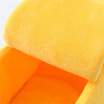 Cozy Banana Cat Bed for Cats and Dogs - Soft Plush Pet House