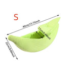 Cozy Banana Cat Bed for Cats and Dogs - Soft Plush Pet House