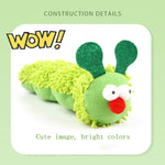 Interactive Green Scratch-Resistant Cat Toy - Plush & Bite