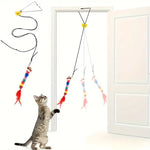 Interactive Cat Teaser Toy Adjustable Hanging Door Swing