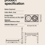 Adjustable Dog Feeder with Stainless Bowls for Better