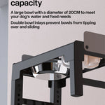 Adjustable Dog Feeder with Stainless Bowls for Better